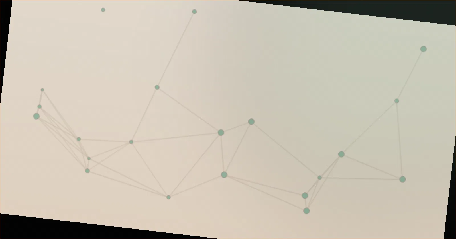 Warm brown constellation pattern suggesting costs adding up honestly