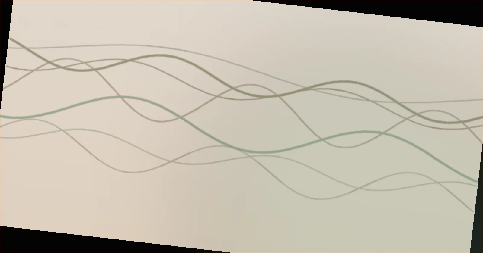 Deep green wave pattern suggesting flowing grain lines across a board
