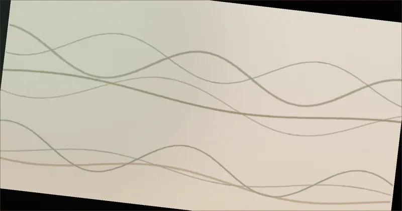 Deep green wave pattern suggesting sorted strips of fabric
