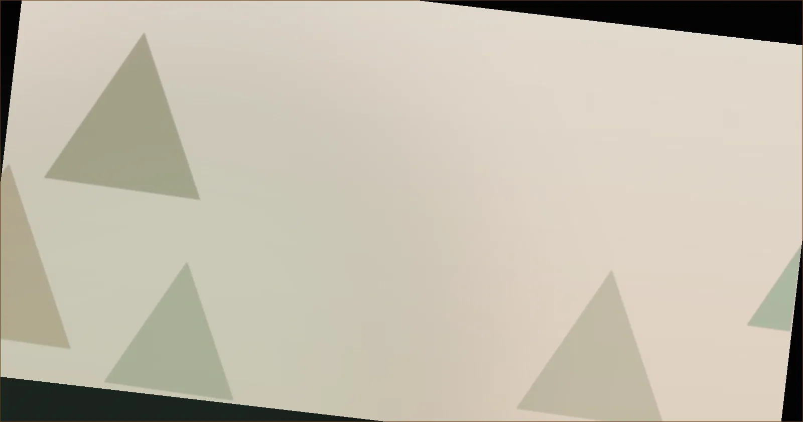 Deep green prism pattern suggesting a small, deliberate set of tools