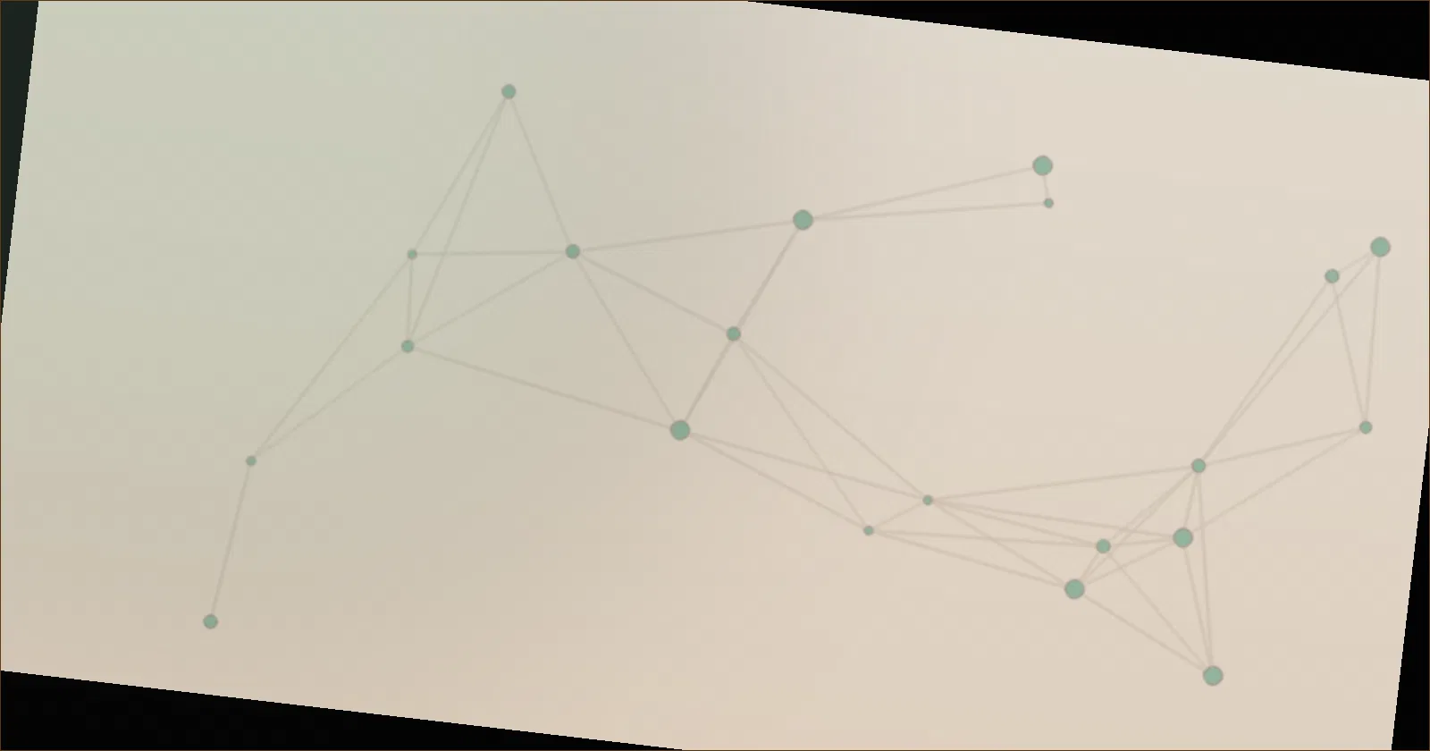 Deep green constellation pattern suggesting bound pages held together