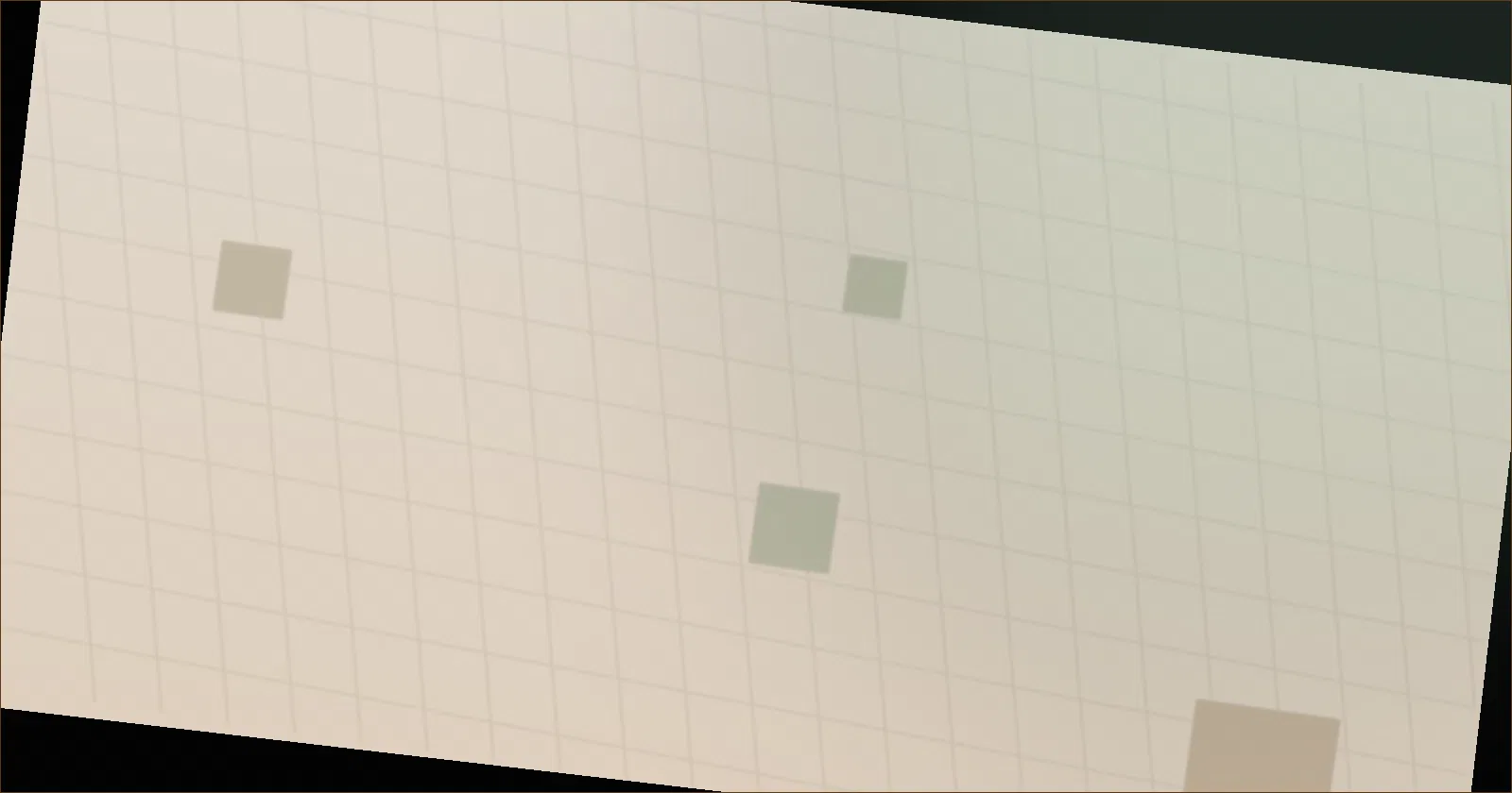 Illustration of a numbered grid beside craft tools on a workbench