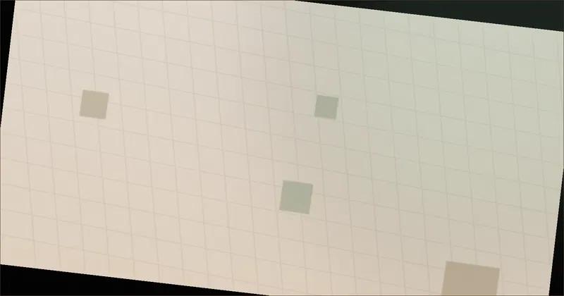 Illustration of a numbered grid beside craft tools on a workbench